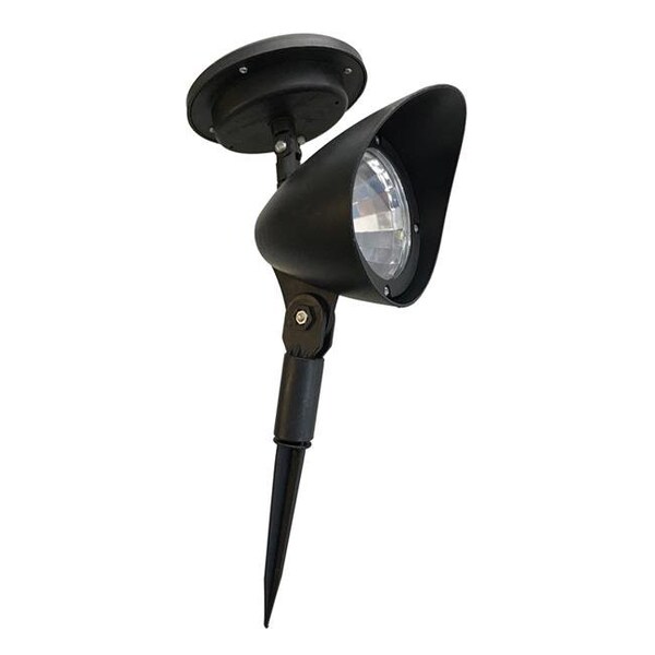Living Accents Living Accents 3908480 Black Solar Powered LED Spotlight